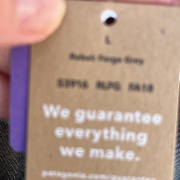 Patagonia fjord flannel shirt, women size large, new with tags - Picture 6 of 6